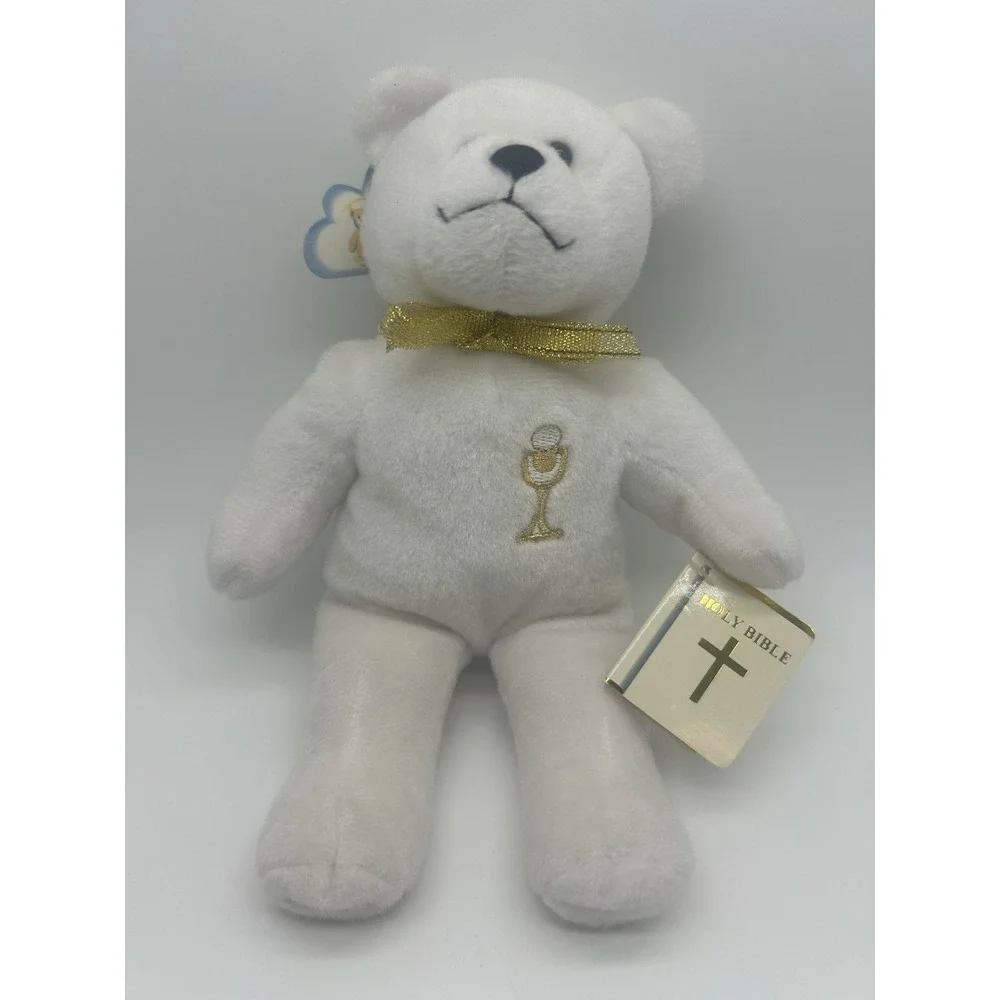 VTG Holy Bears Bible Communion Bear 2004 White Religious Catholic Christian